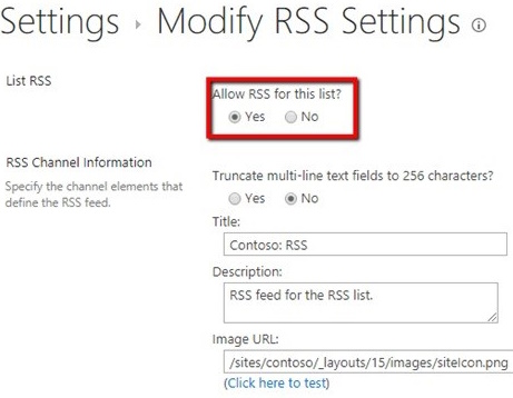 Settings Modify Rss Settings-